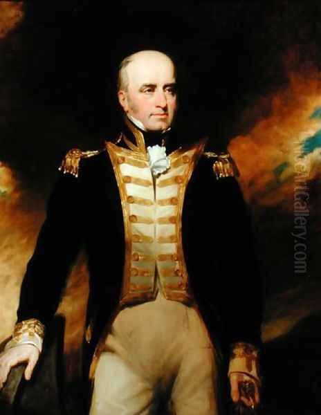 Vice-Admiral William Lukin (1768-1833) Oil Painting by George Clint