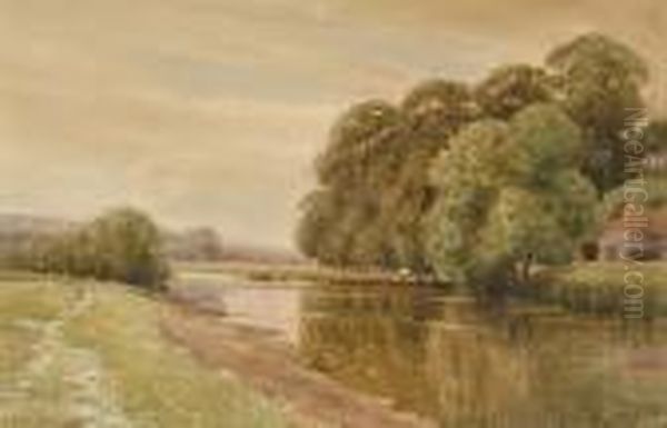 Burpham, Near Arundel Oil Painting by Henry C. Jarvis