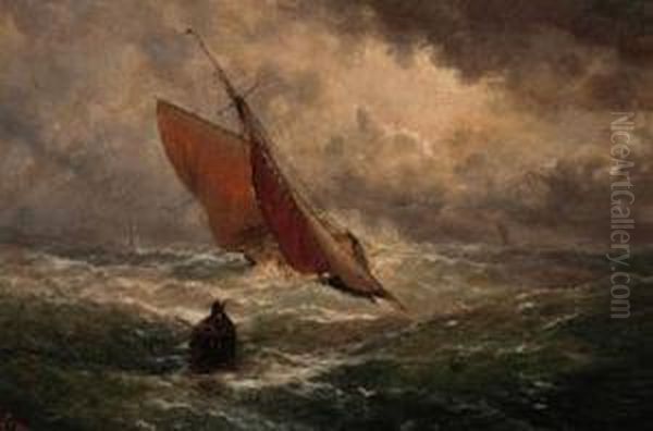 A Pair Of Maritime Paintings Oil Painting by Isaac Walter Jenner