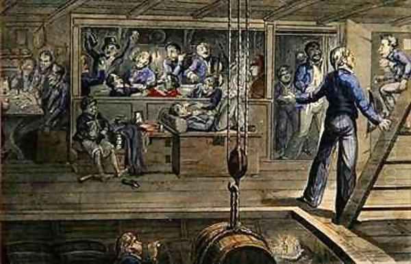 Master B finding things not exactly what he expected Oil Painting by George Cruikshank I