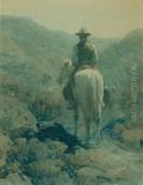 The Herd At Night Oil Painting by Frank Johnson