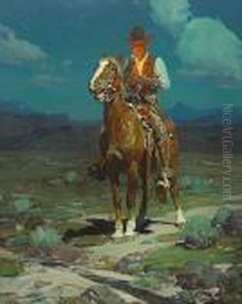 Under The Open Sky Oil Painting by Frank Johnson