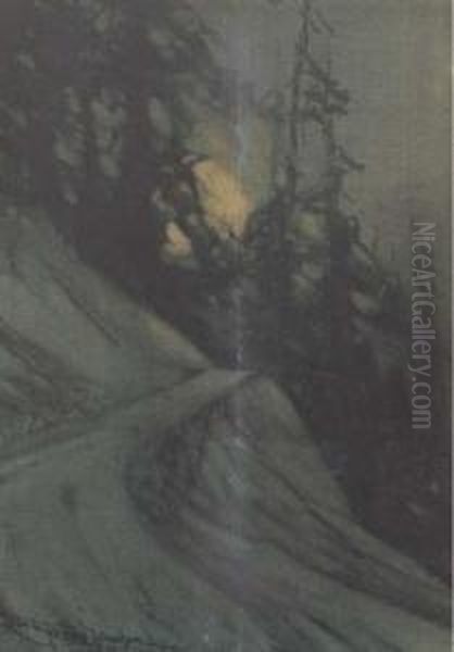 Nocturne Oil Painting by Frank Johnson