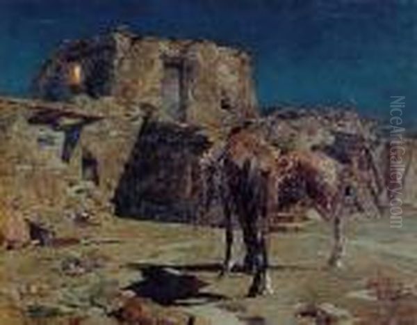 Casa De Indios Oil Painting by Frank Johnson