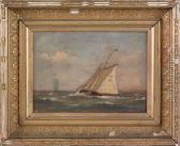 Yacht Portrait Oil Painting by Johnson, Marshall