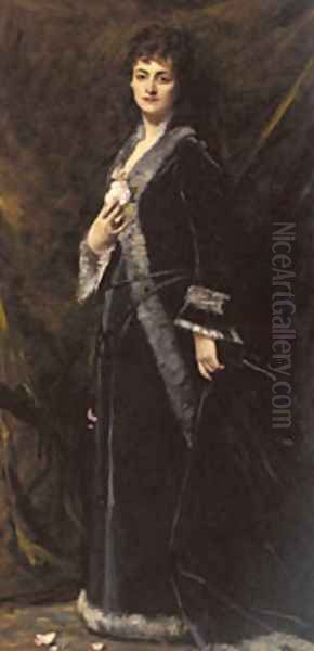 Duran Emile Auguste Carolus A Portrait Of Helena Modjeska Chlapowski Oil Painting by Carolus Duran Charles Emile