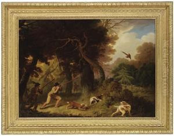 Pheasant Shooting Oil Painting by Samuel John Egbert Jones