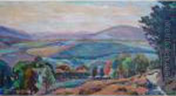 Joseph <paysage Limousin > Oil Painting by Albert Joseph