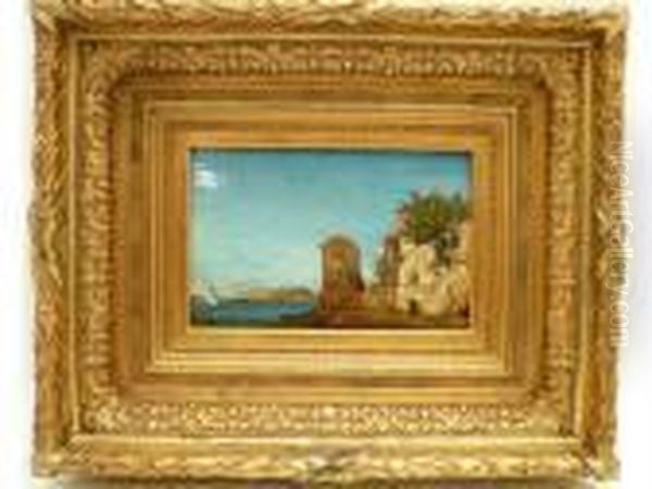 Port Mediterraneen Oil Painting by Adrien Josef Heymans