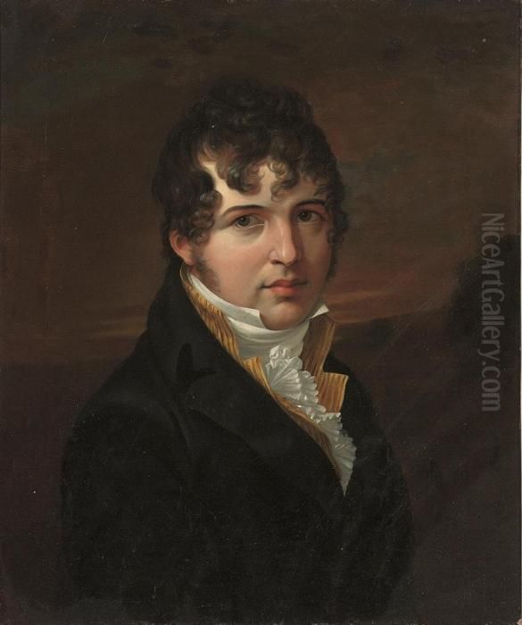 Portrait Of A Gentleman, Alexander Von Humboldt Oil Painting by Jens Juel