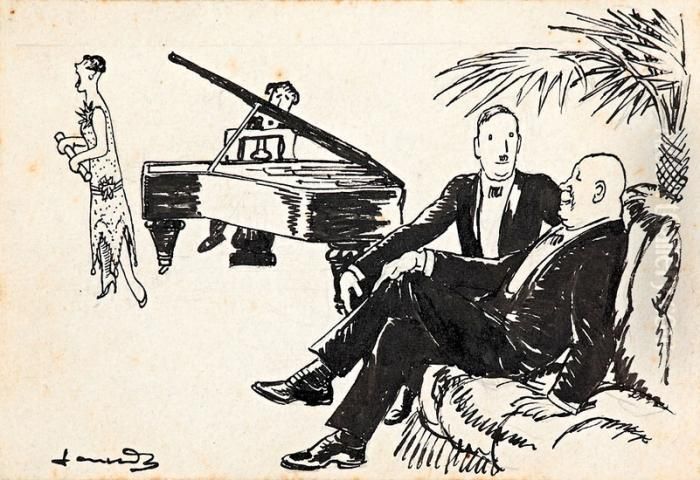 Un Recital Oil Painting by Joan Junceda