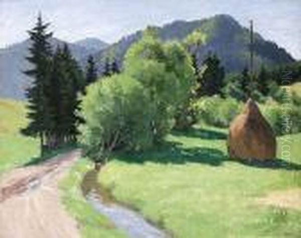 Nagybanyai Taj Oil Painting by Geza Kadar