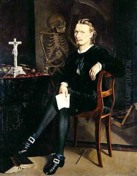 Self Portrait Oil Painting by Robert Conrad