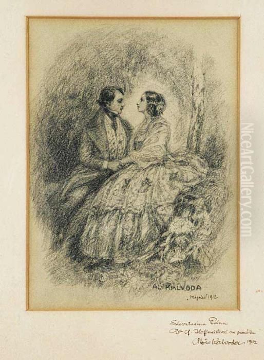 The 1912 Rag Day Oil Painting by Alois Kalvoda