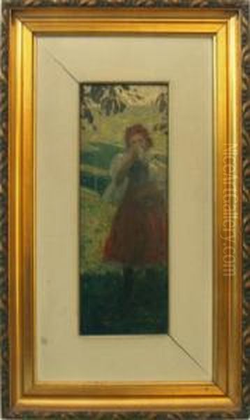 Divka V Kroji S Kapesni
E
Kem Oil Painting by Alois Kalvoda