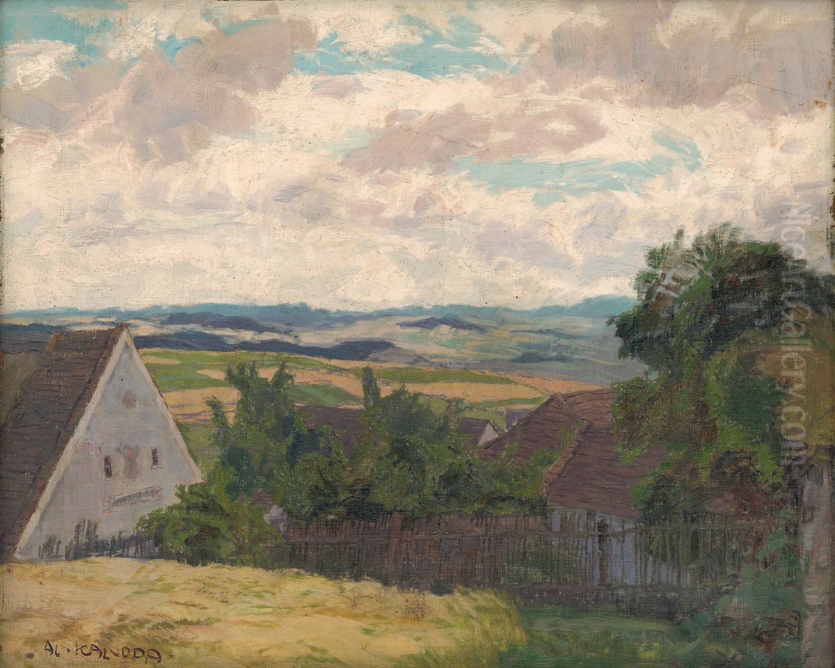 Krajina Oil Painting by Alois Kalvoda