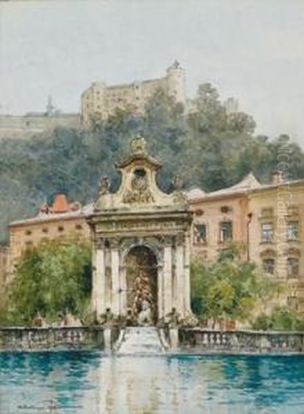 Salzburg Oil Painting by Paul Kaspar