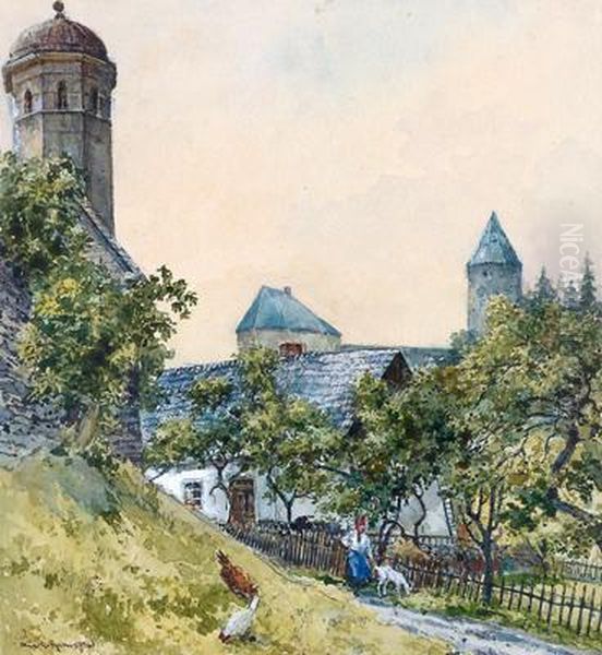 Motivo Rurale Oil Painting by Paul Kaspar