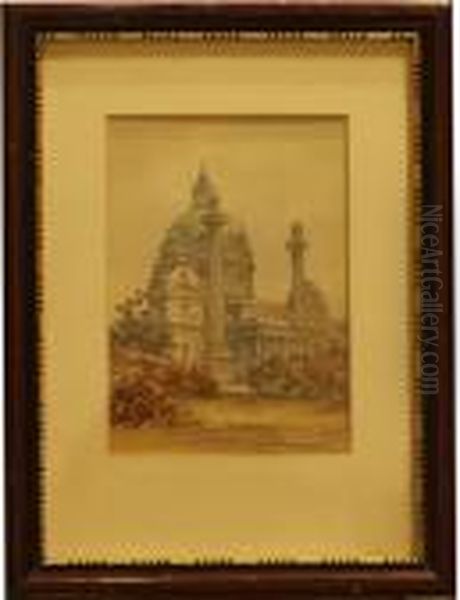 Chiesa Di San Carlo A Vienna Oil Painting by Paul Kaspar