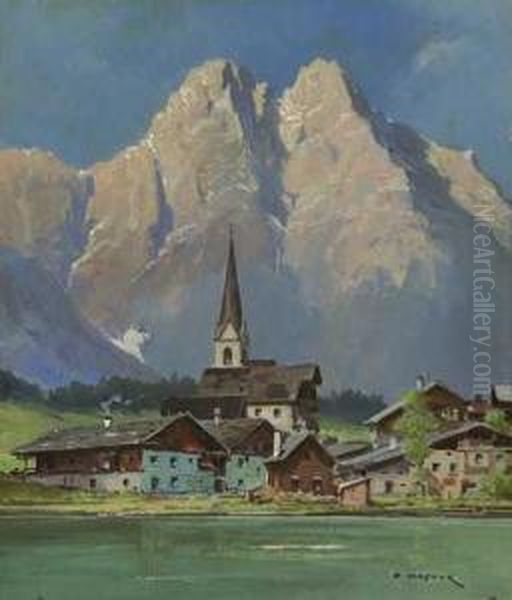 Seefeld Oil Painting by Paul Kaspar