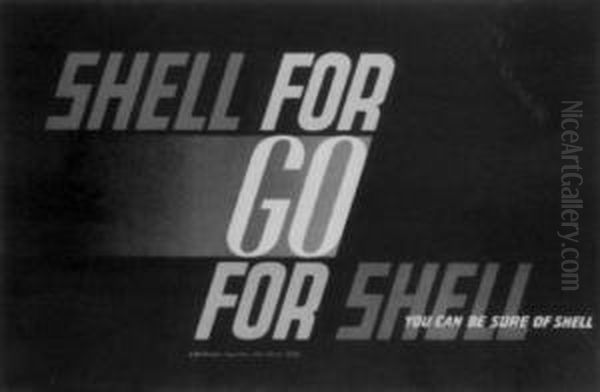 Shell For Go Oil Painting by Edward Mcknight Kauffer