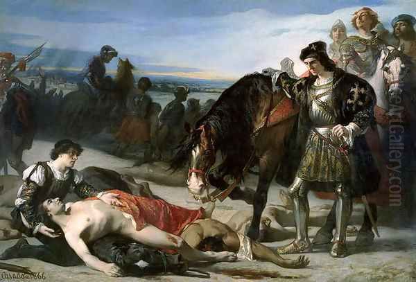 The Two Leaders, 1866 Oil Painting by Jose Casado del Alisal