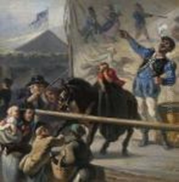 Dem Mimen Flicht Die Nachwelt
 Keine Kranze... Oil Painting by Hermann Kaulbach