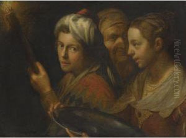 Salome Oil Painting by Bernhard Keil, Monsu Bernardo