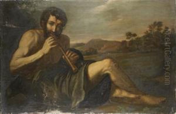 Jeune Berger Jouant De La Flute Oil Painting by Bernhard Keil, Monsu Bernardo