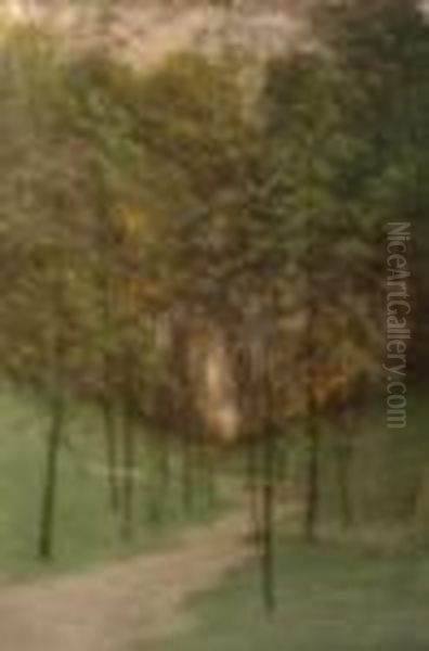Chemin En Sous-bois
 Pastel Oil Painting by Vital Keuller