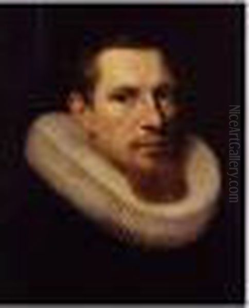 Portrait Of A Young Man Oil Painting by Adriaen Thomasz. Key