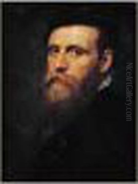 Portrait D'un Gentilhomme Barbu En Buste Oil Painting by Adriaen Thomasz. Key