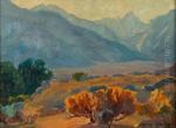The Golden Bush Oil Painting by Aaron Edward Kilpatrick