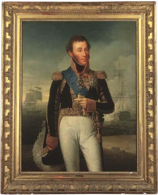 Portrait De Louis De Bourbon, Duc D'angouleme Oil Painting by Francois Josephe Kinson