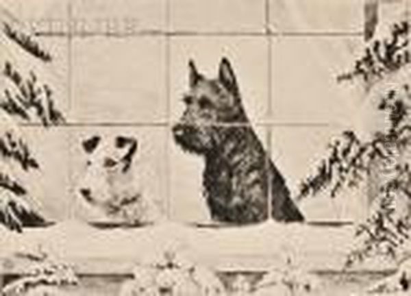 The Reception Committee Oil Painting by Marguerite Kirmse