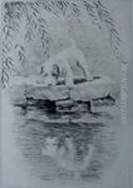 Narcissus Oil Painting by Marguerite Kirmse