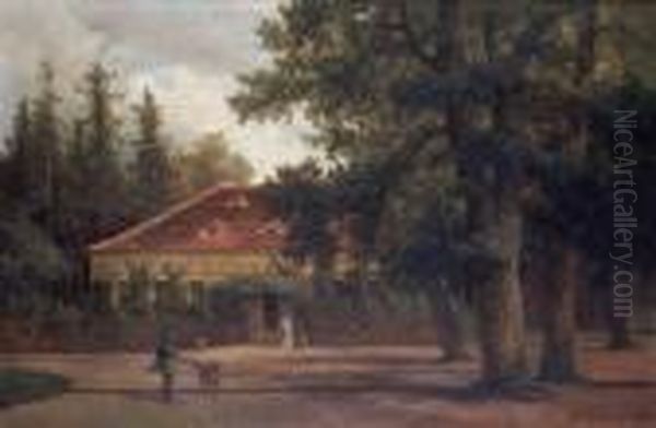 Landscape Oil Painting by Alois Kirnig