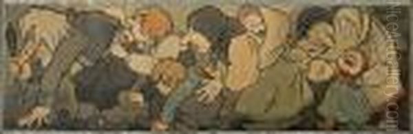 Troll Family Oil Painting by Theodor Severin Kittelsen