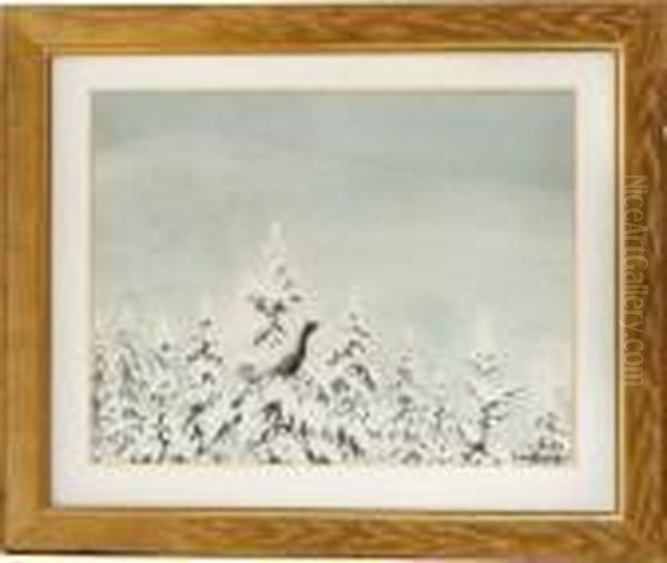 Tiur 1904 1904 Oil Painting by Theodor Severin Kittelsen