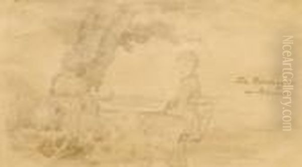 Professor Gudes Dotre Oil Painting by Theodor Severin Kittelsen