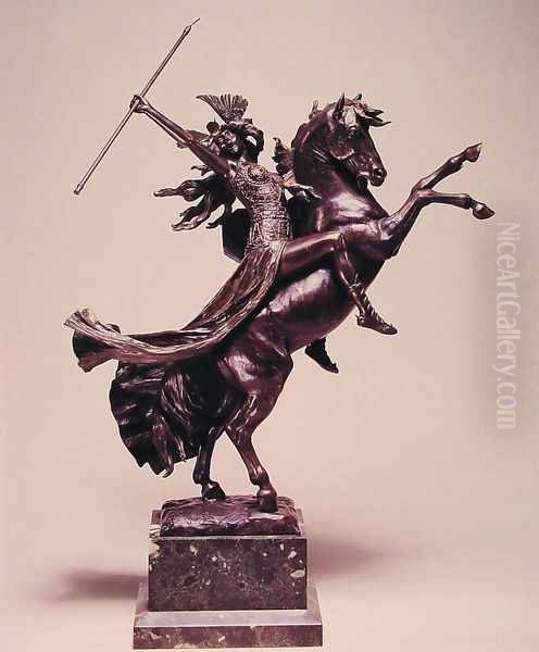 Walkyrie Oil Painting by Louis Chalon