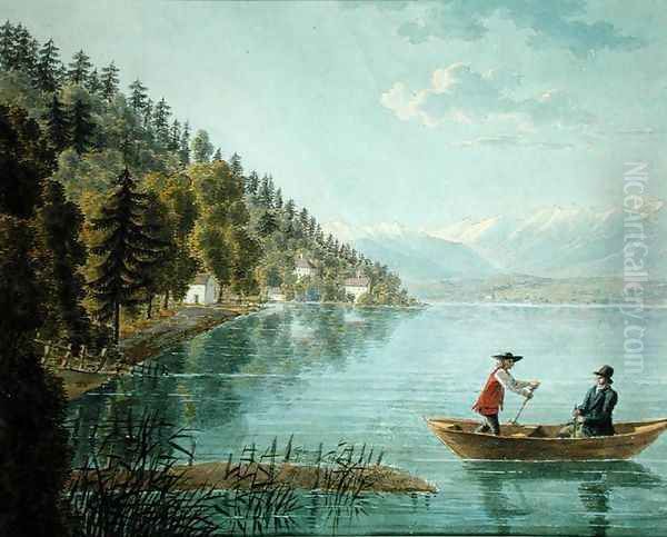 Lake Starnberg Oil Painting by Louise Cochelet