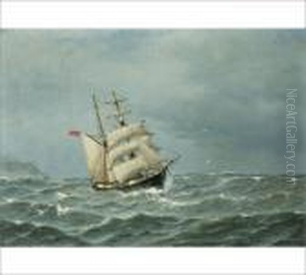 At The Sea Oil Painting by Oskar Conrad Kleineh