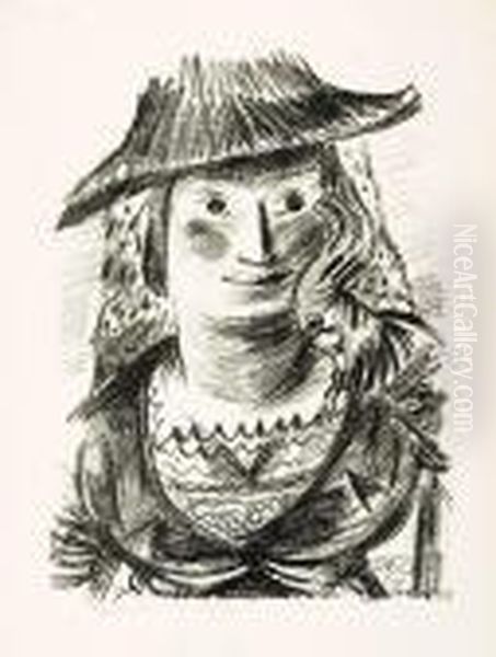 Margarethe Kleinschmidt Oil Painting by Paul Kleinschmidt