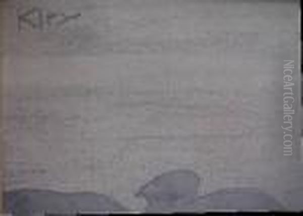 ''the Racing Devil''- Gouache 
And Pen And Ink On Paper, Signed Kley- Upper Left, Very Good Condition. 9
 X 15 1/8'' Oil Painting by Heinrich Kley