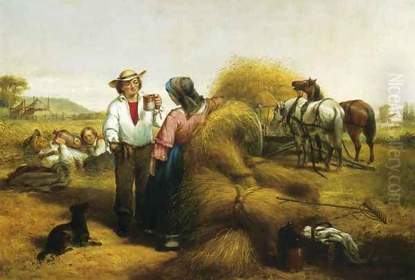 The Midday Rest Oil Painting by James Harvey Cafferty