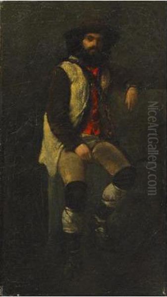 Le Patre Italien Oil Painting by Ludwig Knaus