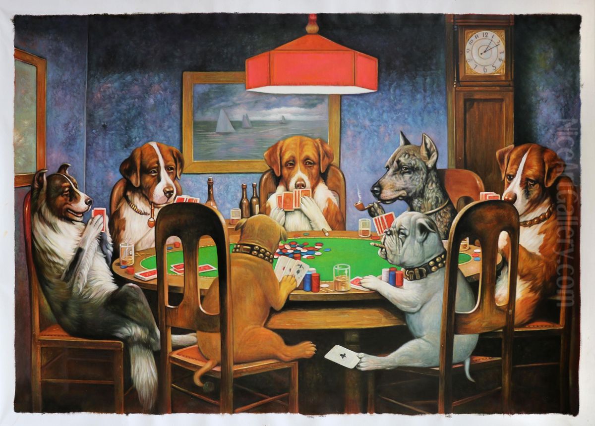 A Friend in Need Oil Painting by Cassius Marcellus Coolidge