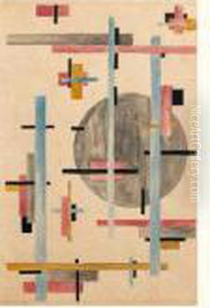 Suprematisme, Circa 1924 Oil Painting by Nina Osipovna Kogan