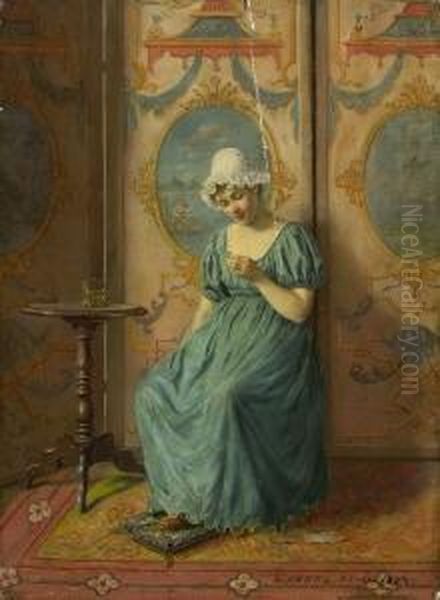 Der Ring. Oil Painting by Ludwig Kohrl